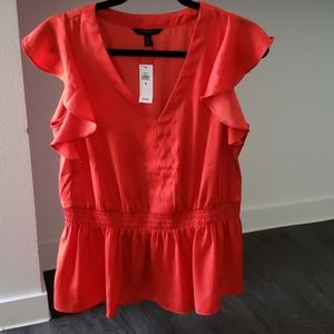NWT Banana Republic Factory Sleeveless Peplum Top
